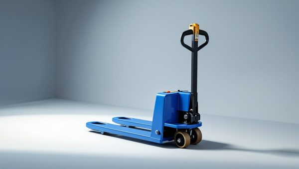 یک جک پالت دستی استاندارد چینی با رنگ آبی