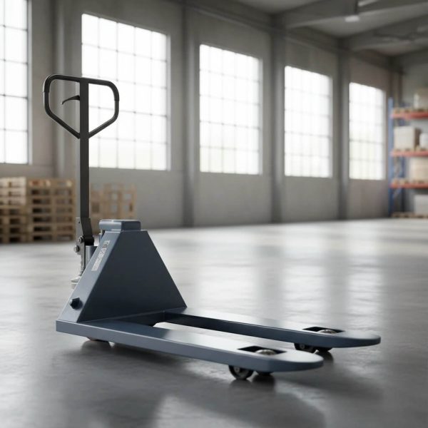 جک پالت 500 کیلویی در یک انبار صنعتی