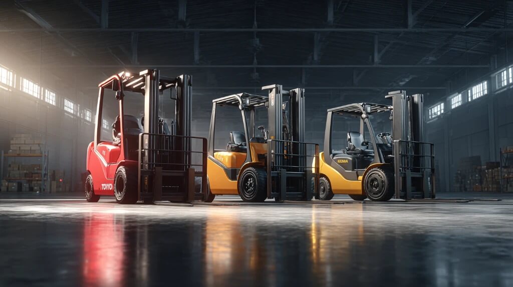 مقایسه بصری لیفتراکهای برتر ژاپنی در یک تصویر با کیفیت بالا