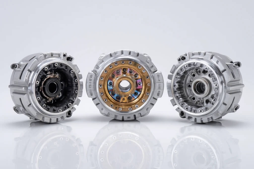 مقایسه بصری گلدونی کلاچ لیفتراک ژاپنی، چینی و ایرانی